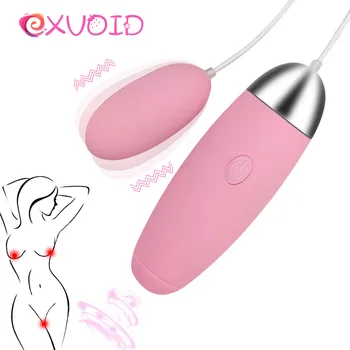 EXVOID Секс Играчки за Двойки Двоен Скок Яйце USB Заредена Вибратор Вибратор от Секс Магазин Език Орален Оближе Вибратор и Стимулатор за Клитора 0