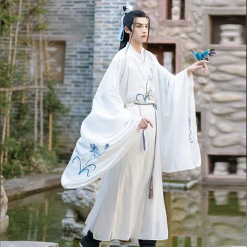 ДУМАТА ЧЕСТ Дневно За възрастни Оригинален мъжки дрехи Hanfu Уей Джин Древен стил на Древен костюм Несломимия Китайски стил 0